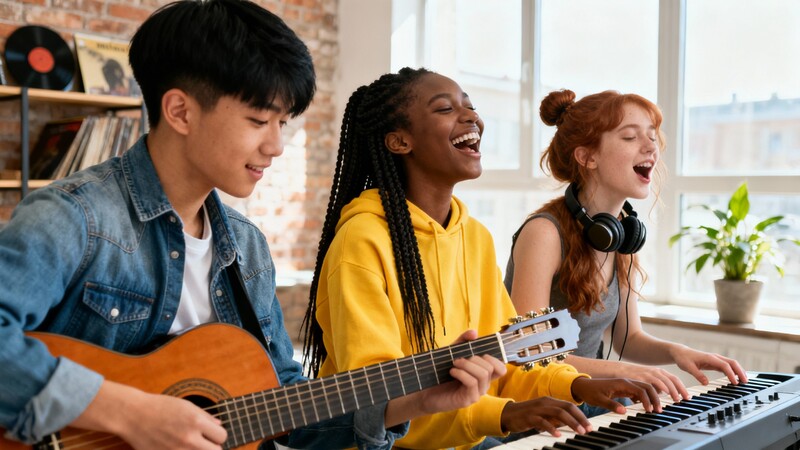 Women Playing Guitar